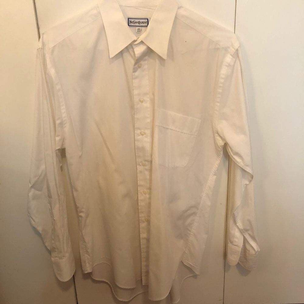 YSL White Dress Shirt Size 32-33